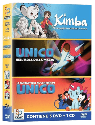 Kimba and Unico DVD set in Italian