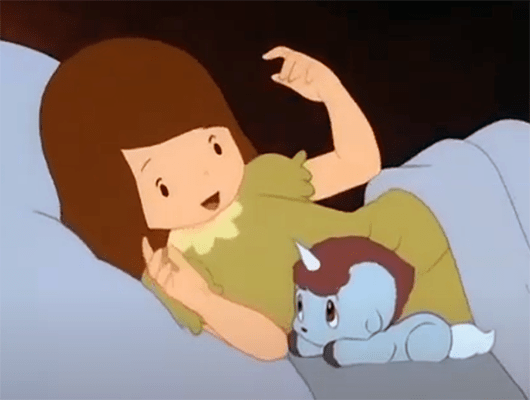 Chiko and Unico from Black Cloud and White Feather (1979) / Sanrio / Tezuka Productions