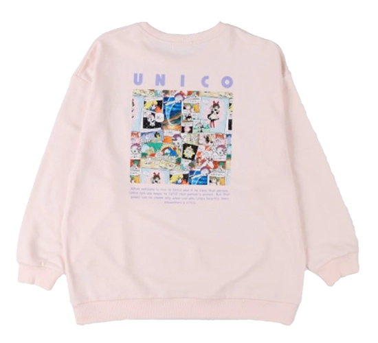 Light Pink Shimamura Unico Sweatshirt (Back) 